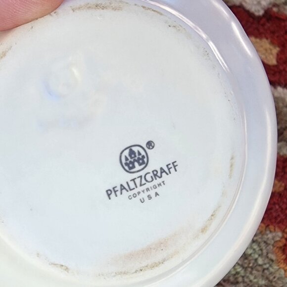 Vintage Pfaltzgraff Sugar Bowl & Creamer Pitcher "Tea Rose" Pattern-Excellent! - Picture 6 of 7